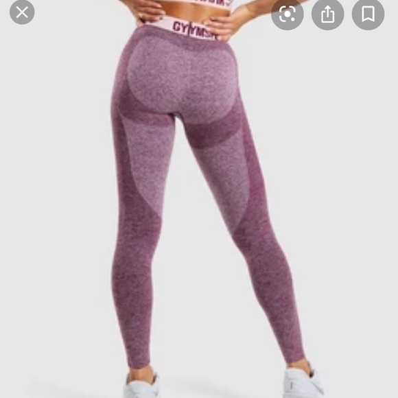 Purple CS Gymshark Flex leggings - Picture 2 of 4